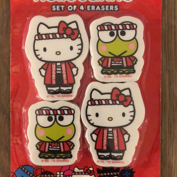 Hello Kitty Erasers 4pc (New) - Picture 3 of 9